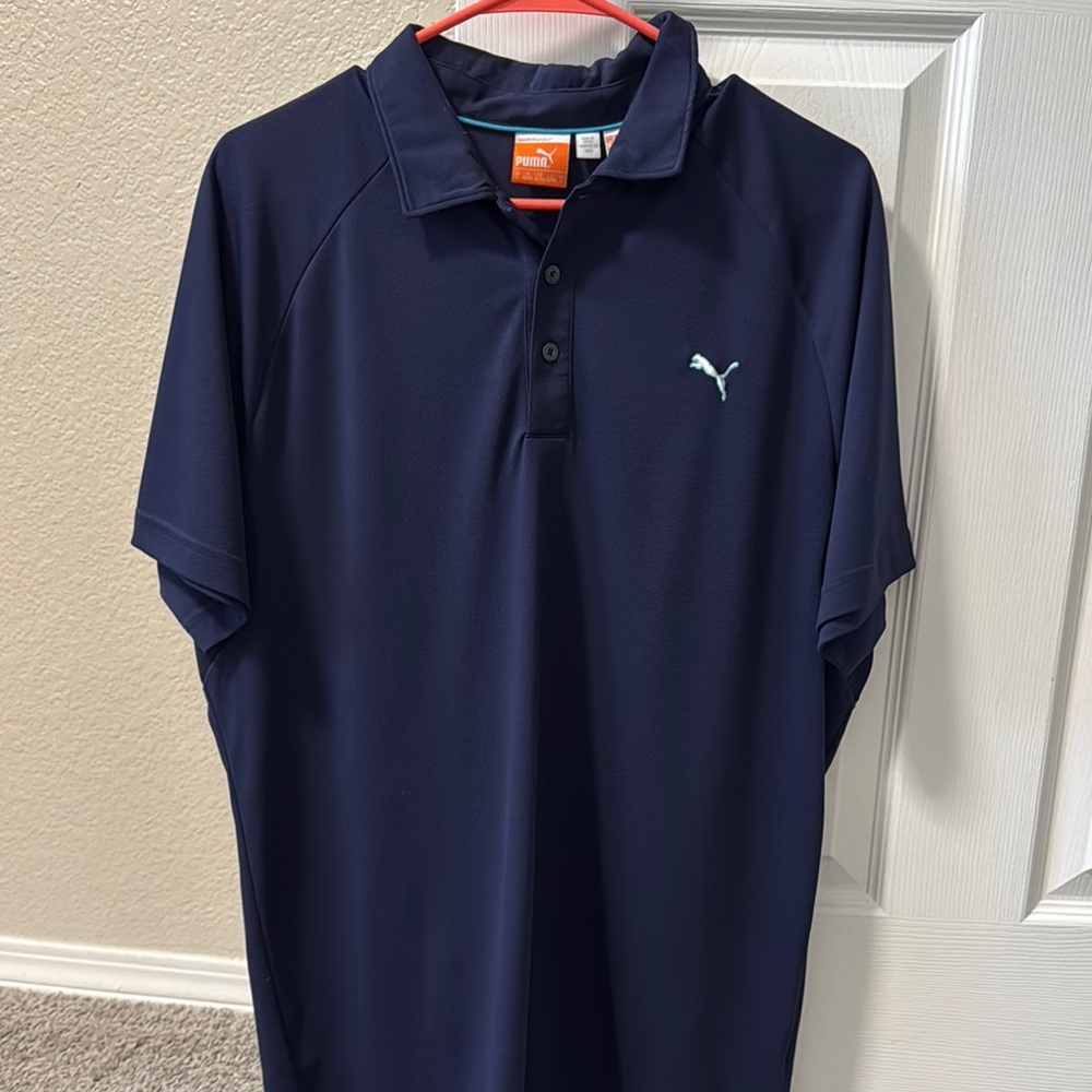 Puma Men's Navy Polo Shirt